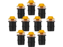Conjunto De 10 Parafusos M5 Para Para-brisa De Motocicleta Em Alumínio Dourado.