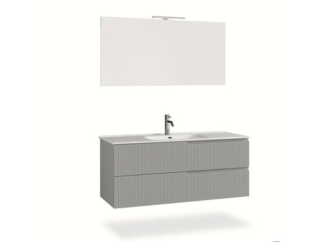 Conjunto de Banheiro de 4 Peças Venere Cinza Fosco 120 Cm AQA DESIGN