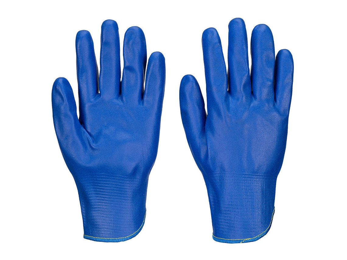 Luva De Nitrilo Fd Grip 15 Para Uso Alimentar / Azul / L Portwest