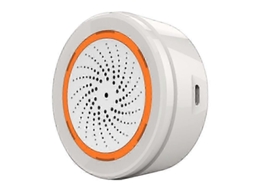 Sirene De Alarme Inteligente Tuya Zigbee Com Luzes Estroboscópicas E Alto-falante De 90db Para Alertas De Segurança Residencial Aprimorados.