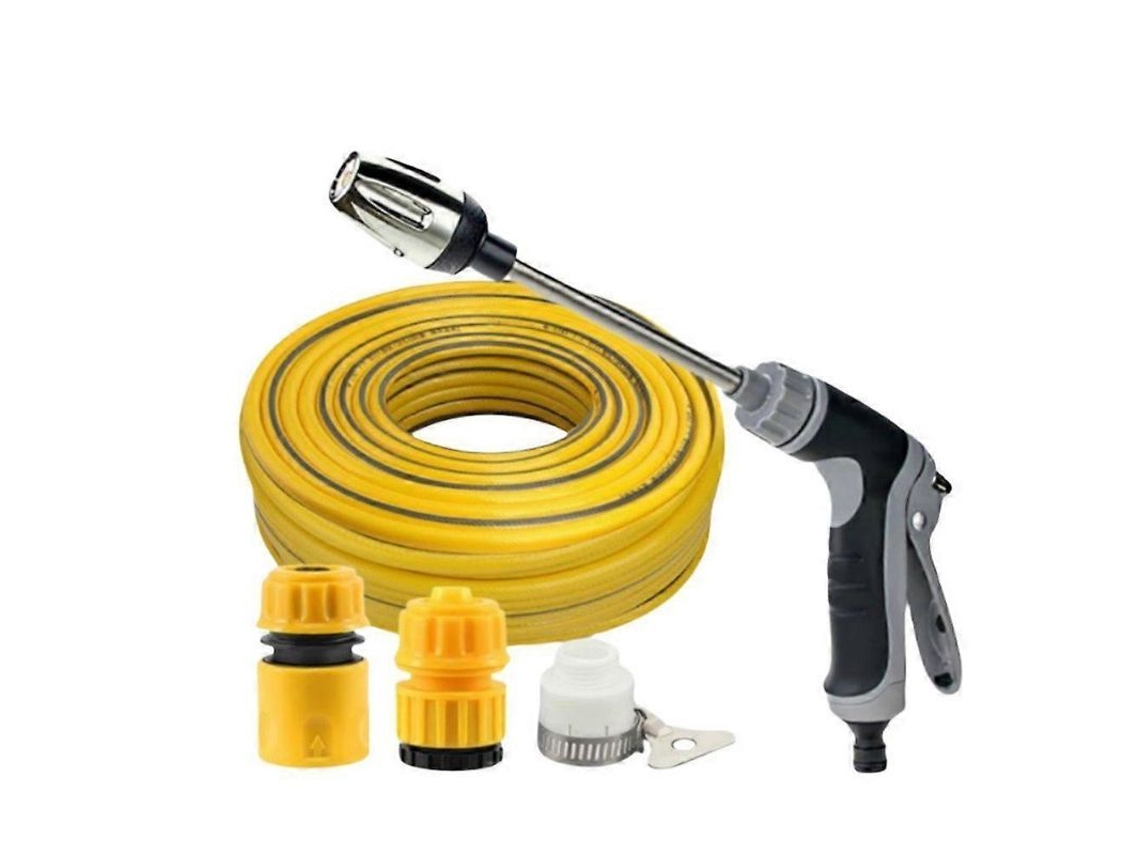 Lavadora De Pressão Waterblitz - Ferramenta De Limpeza Moderna E Minimalista, Preto, Conjunto Completo
