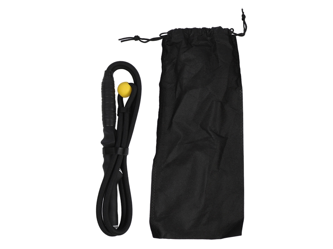Ajudante De Treinamento De Swing Com Bola Nylon Borracha Ajustável Antiderrapante Para Força De Braço Preto