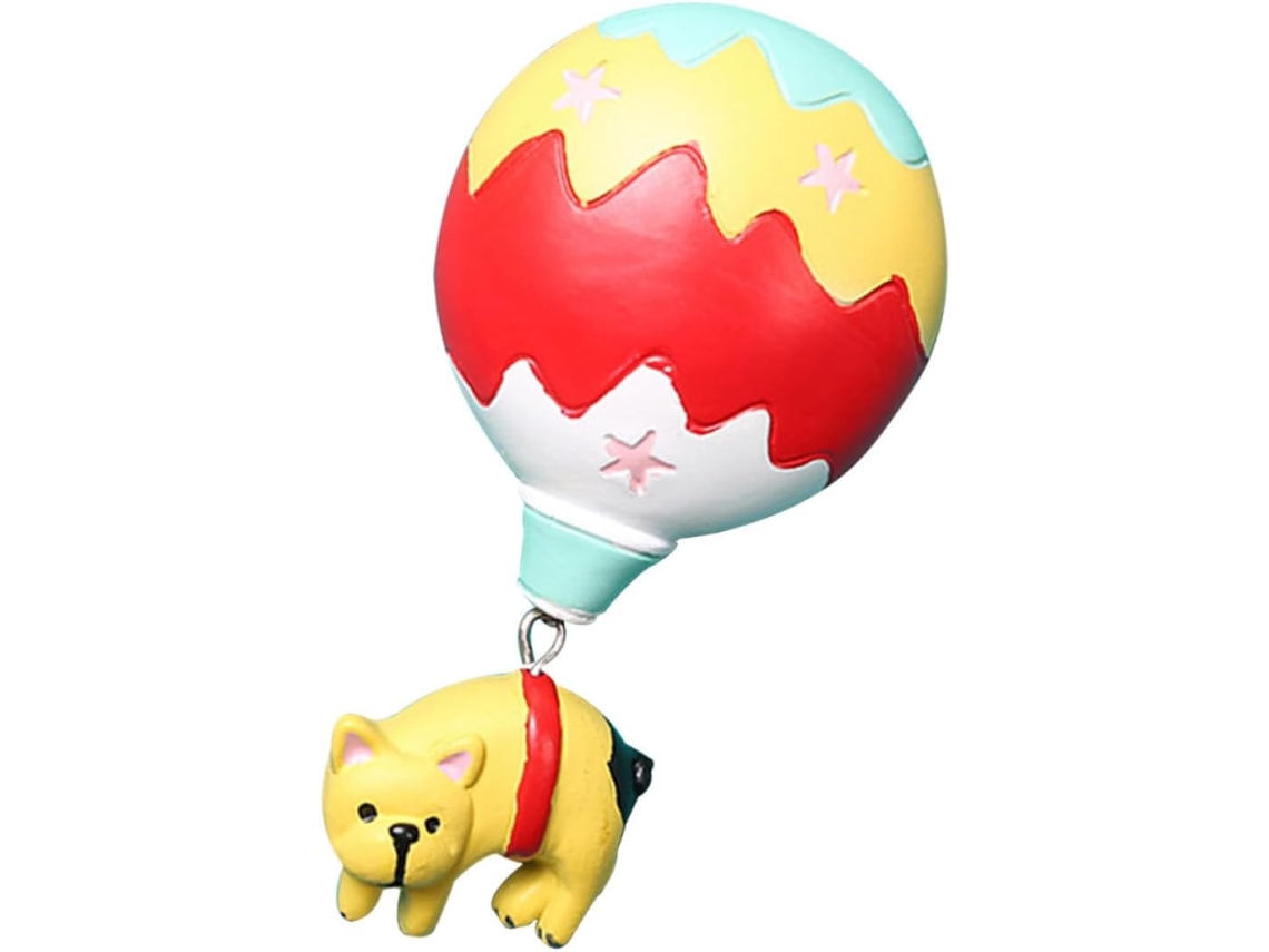 Ímã De Geladeira Hemobllo Em Formato Balão Ar Quente, Pequeno, Amarelo, Em Resina, Para Decoração De Geladeira