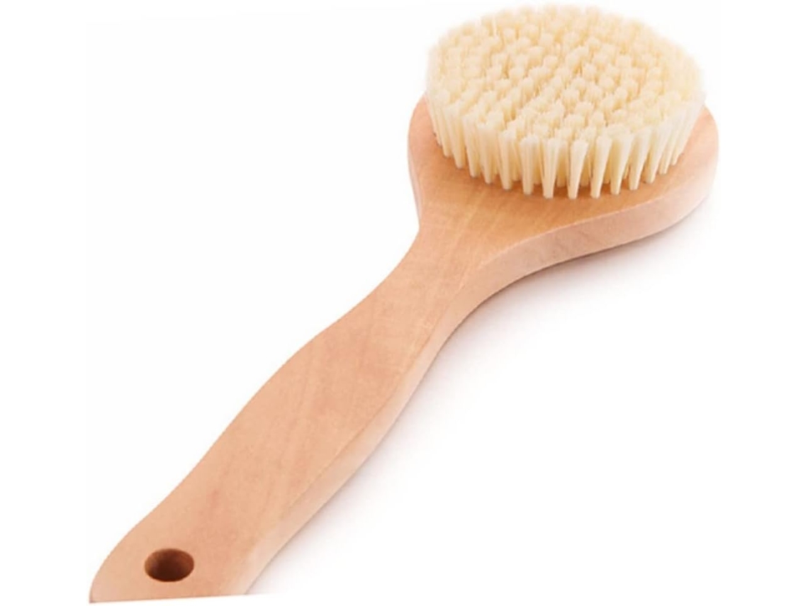 Escova De Massagem Plástico Com Para Chuveiro Banheira Esfoliação E Limpeza Da Pele