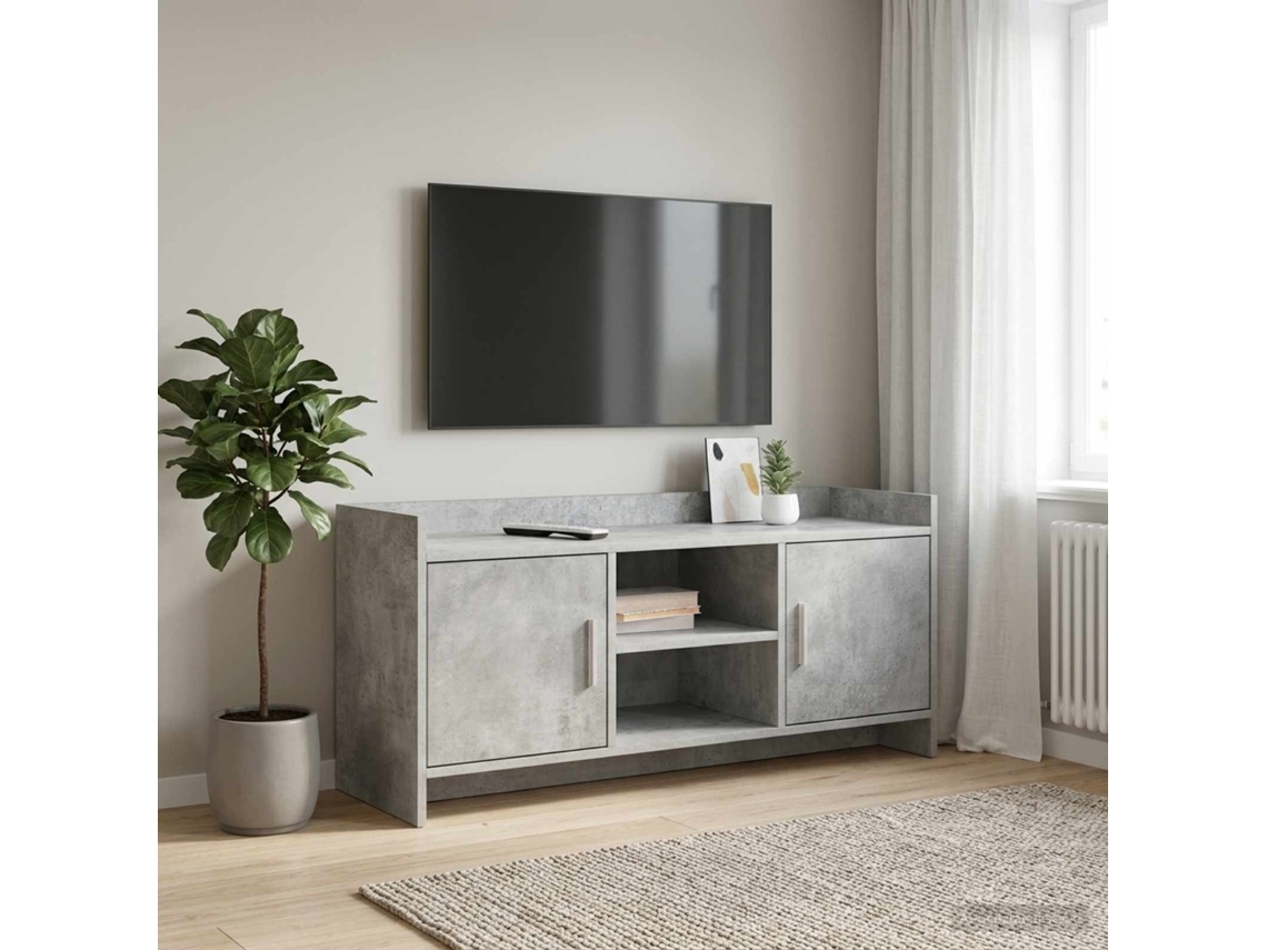 Vidaxl Gabinete Para Tv 102 X 33 X 47 Cm Cinzento Cimento
