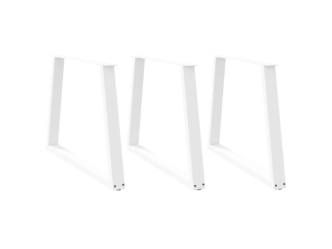 Dining Table Leg, Dining Table Legs Vidaxl Branco Aço (100 X (72-73.3) Cm)