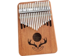 Mini Kalimba Performance Da Kalimba Em Mogno (natural)