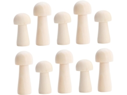 Conjunto De 10 Bonecas Em Formato De Cogumelo Para Pintura Diy, Decoração Para Meninos E Meninas
