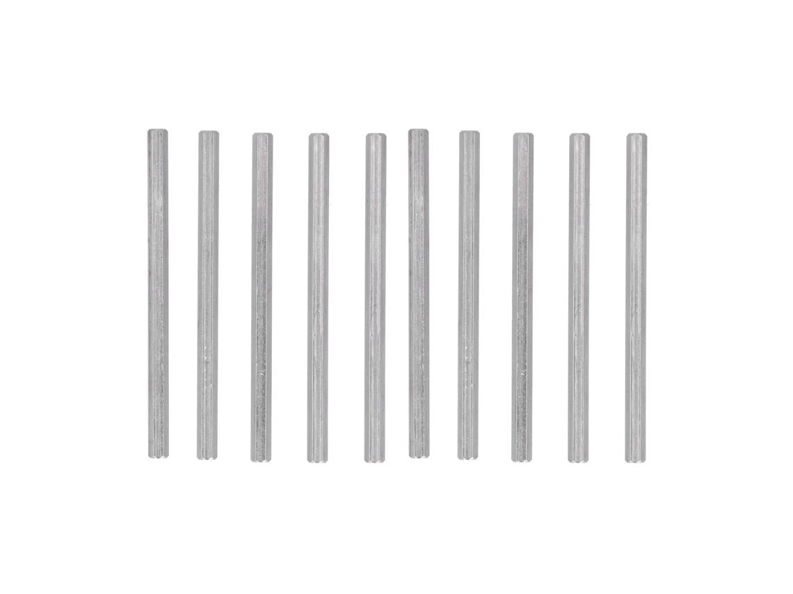 10pcs Porca Vara Longa Hexagonal Aço Inoxidável | S/MARCA