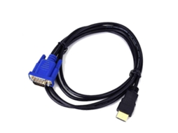 Cabo Adaptador Conversor De Vídeo Hdmi Macho Para Vga Macho 1,8m 1080p Para Hdtv E Dvd Aquaforge