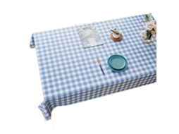 Pano de Mesa de Pvc À Prova D'Água e À Prova de Óleo Pano de Mesa Adequado para Grade Média Interna e Externa Azul Claro 140 * 180 Cm