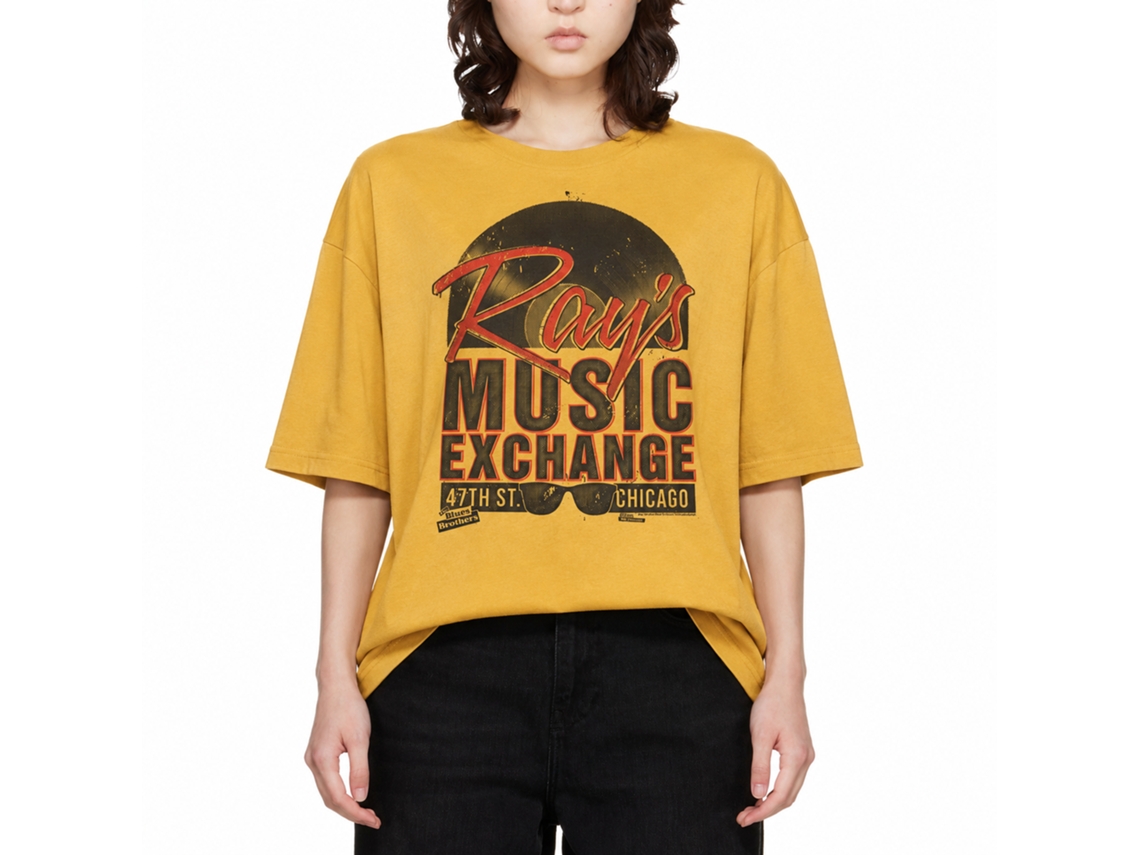 Rockinstone The Blues Brothers Movie Rays Solid Ginger Adult T-shirt Size:l