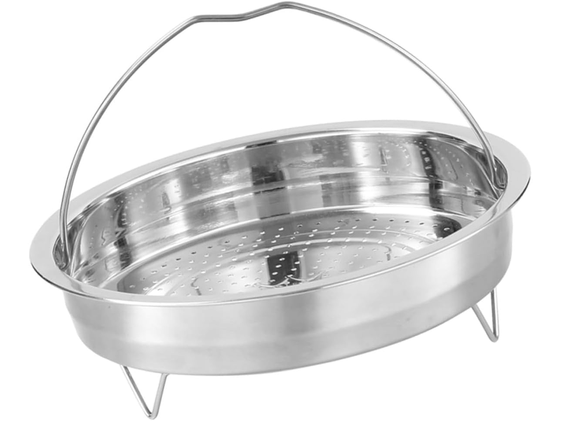 Para Cozinhar A Vapor Em Aço Inox Com Suporte, Prático Para Panela De Pressão, Resistente E Leve, Compatível Com Gokoco
