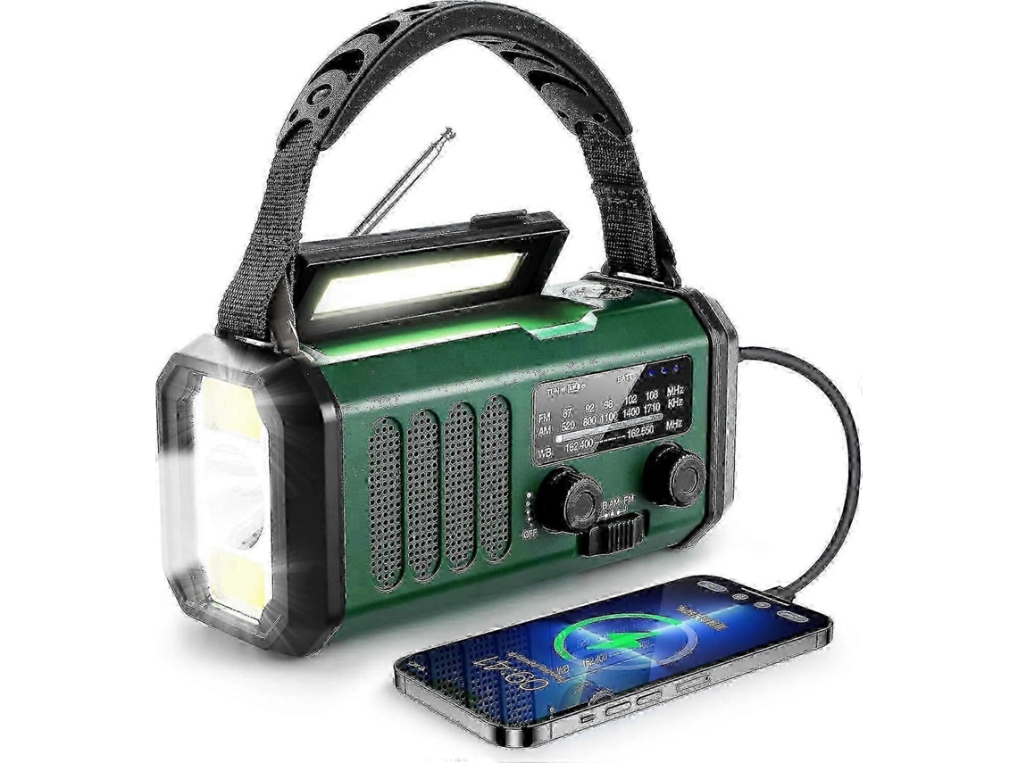 Rádio solar portátil, meteorológico, bateria 2500mAh, GOKOCO