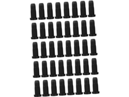 Protetores De Pés Cadeira Gadpiparty, Resistentes Ao Desgaste, Em Nylon Preto, 40-unidades, Para Cadeiras Giratórias E