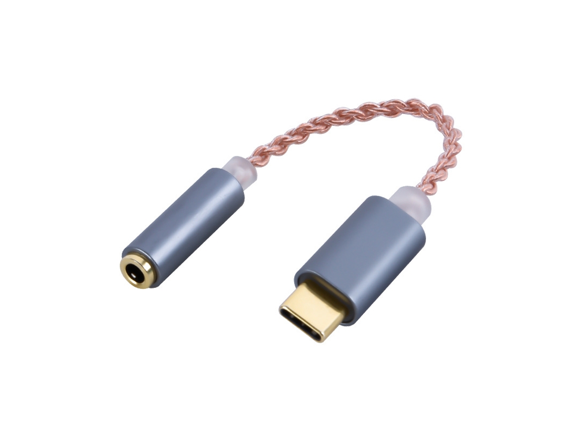 Adaptador de Áudio Usb c para Dac - Amplificador Fone Ouvido Digital AQUAFORGE