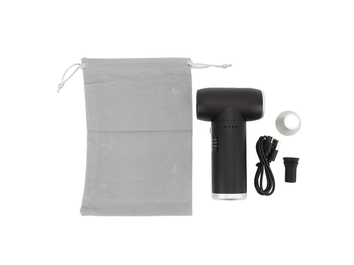 Soprador de Ar Turbofan Portátil com Bateria 6000mah Usb Rechargeável Silencioso
