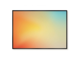 Quadro de vidro magnético com elegância discreta para o hall de entrada Espelharte (100x70 cm)