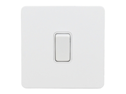 Interruptor De Placa De Botão Branco Puro Aço Inoxidável Home Ac250v Base Pc Isolada