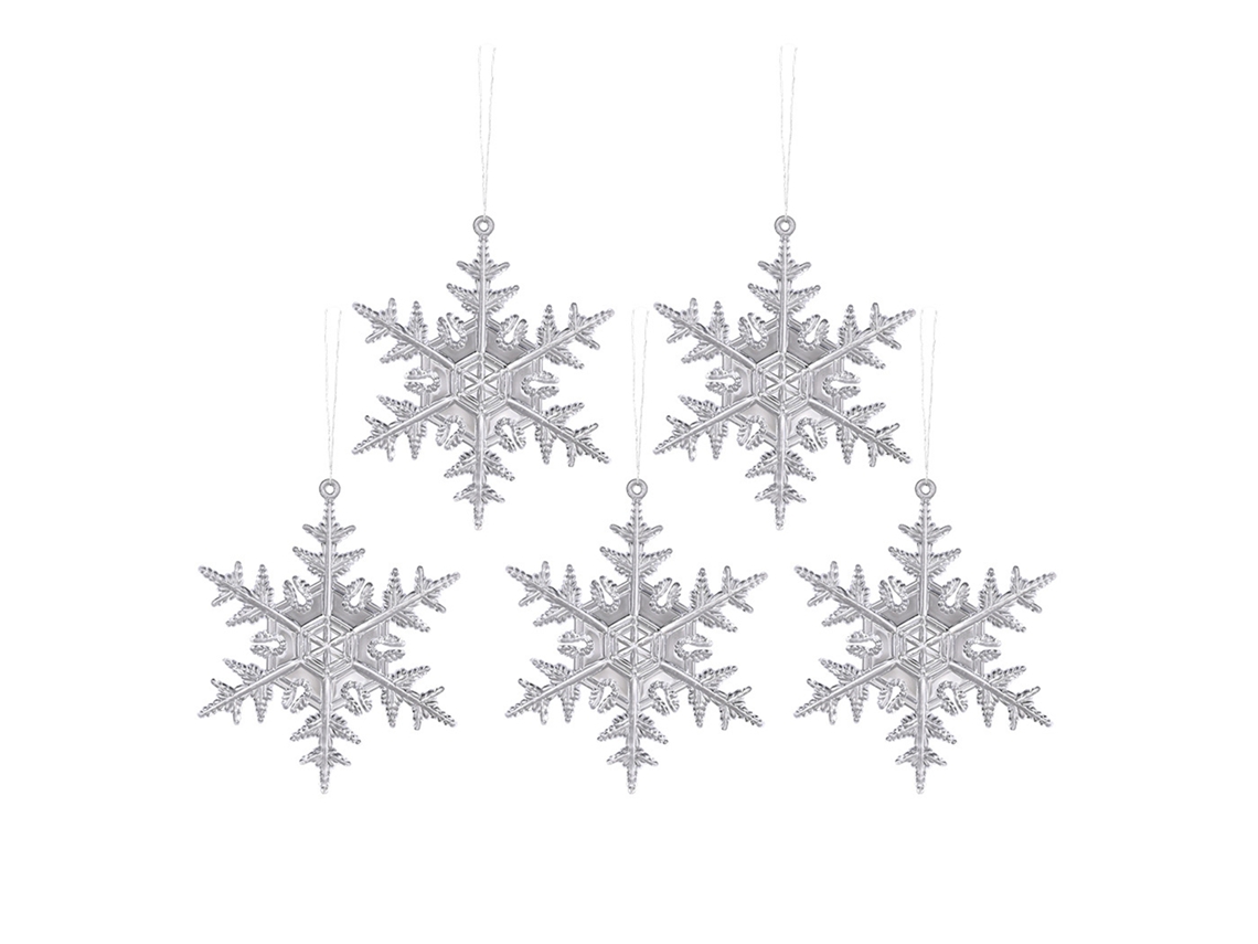 Laxiscreed Ornamento De Floco De Neve Transparente Para Árvore De Natal E Decoração De Veado