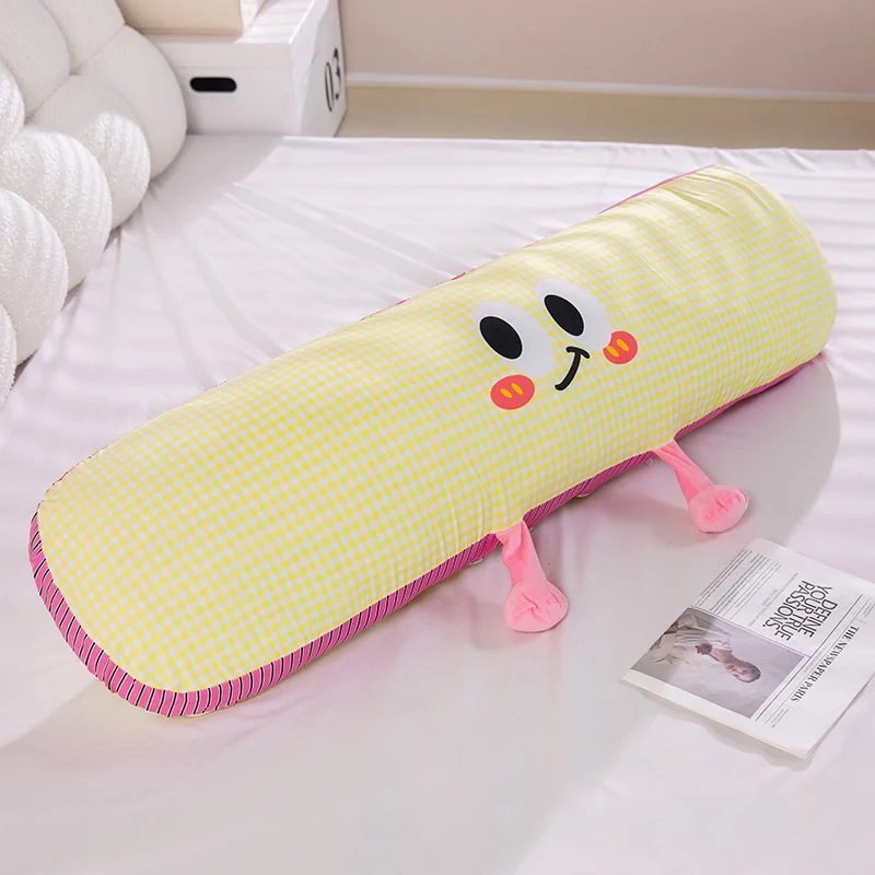 Almofada de Seda Gelada com Dopamina para Adultos, Almofada para Sofá, Almofada Respirável de Verão MDUG (amarelo, 120cm)