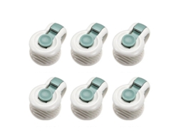 Lurelia Fivelas Para Lençol Verde 6 Peças Sem Agulha Antiderrapante Pressão Resistente Edredom Colcha Colchão Abs