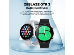 Relógio inteligente Zeblaze GTR3 com monitor de saúde e rastreador de atividade física, IP68, compatível com Android e iOS | S/MARCA