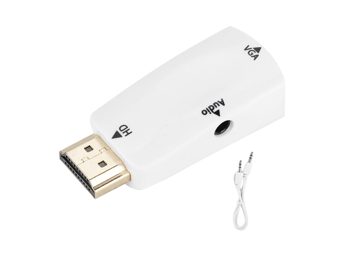 Adaptador Hdmi Fêmea para Vga com Áudio 3,5 Mm AQUAFORGE
