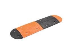 Vidaxl Lomba 129x32,5x4 Cm Borracha Preto E Amarelo