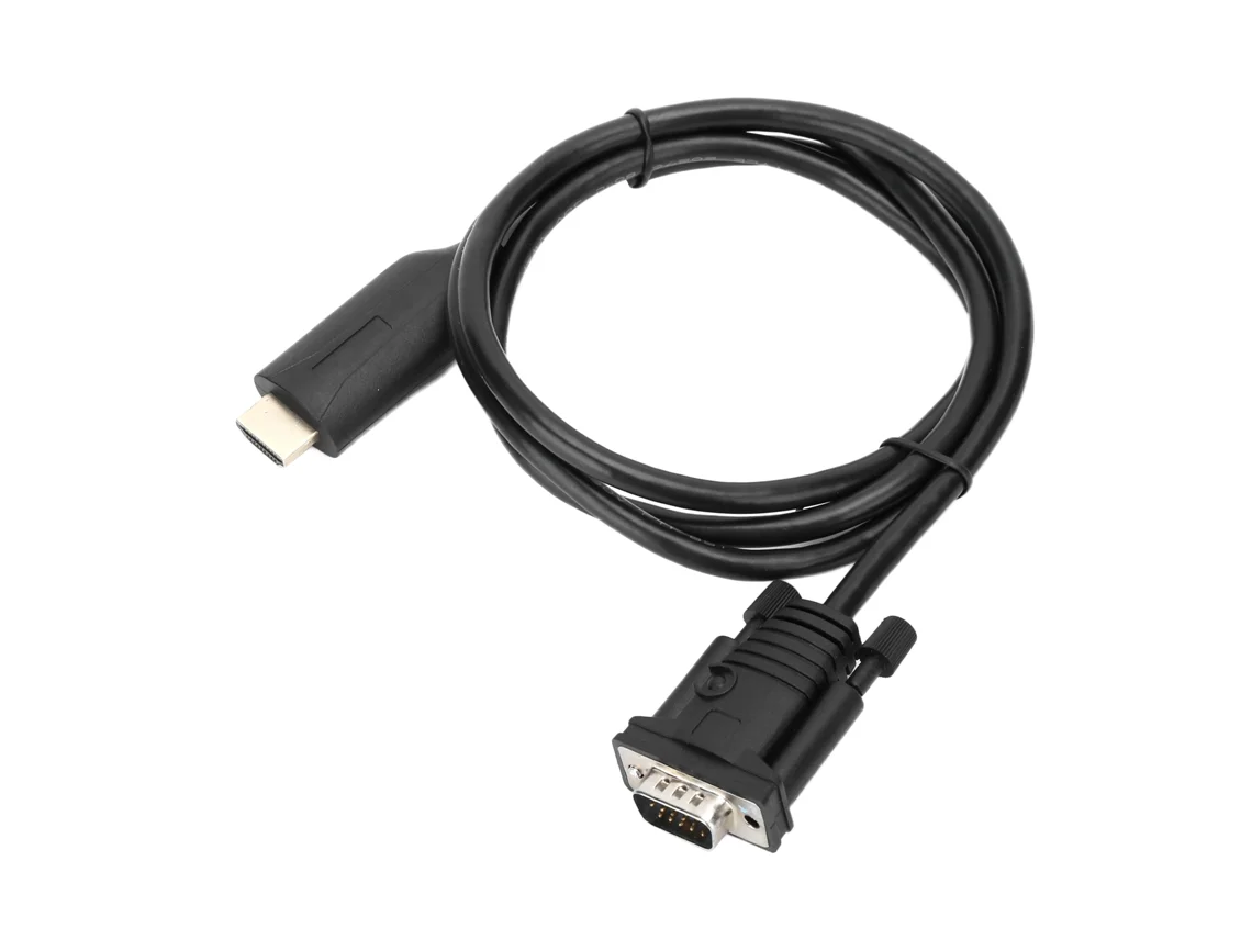 Adaptador Hdmi para Vga, Conversor de Sinal Digital analógico com Cabo 1,2 M. AQUAFORGE