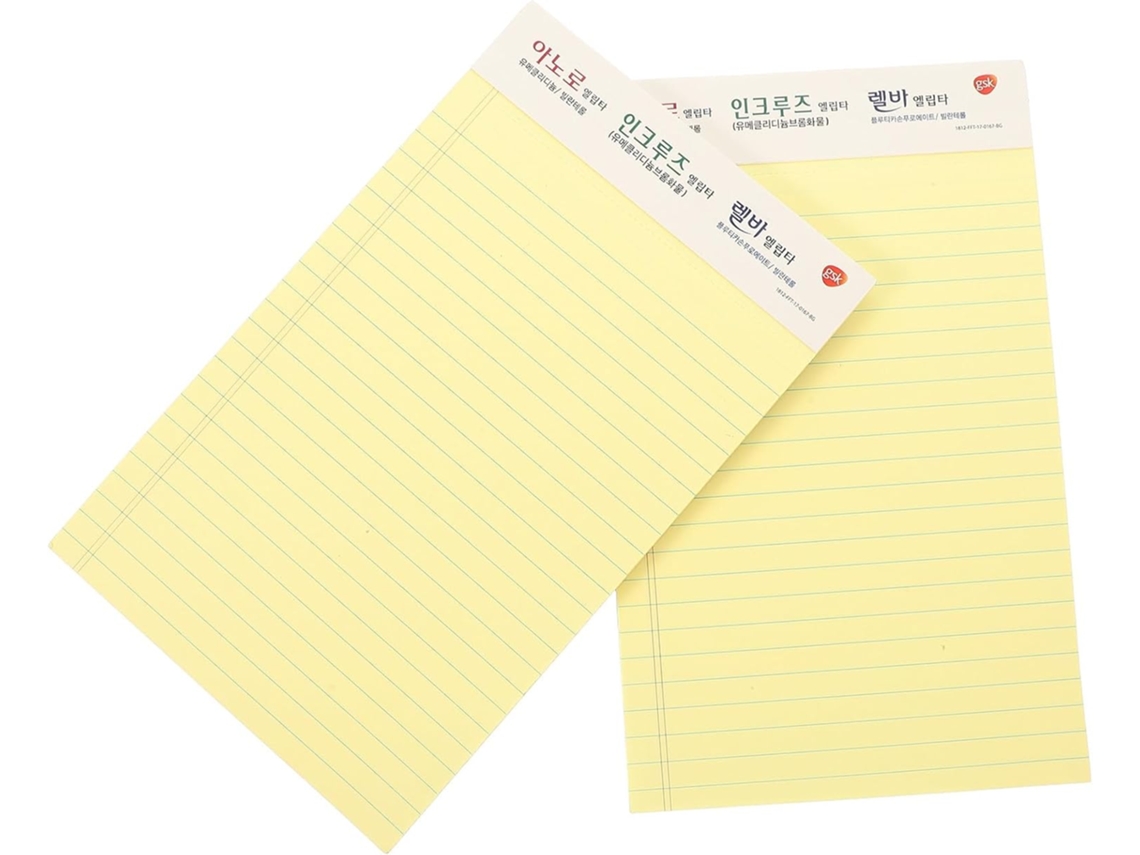 Bloc-notes Déchirables Portáteis A5, Lote De 2, Estilos Papier Plusieurs
