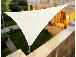 Toldo Vela De Sombra Impermeável Com Bloqueio Uv Para Pátio E Jardim Gertiz (bege/3x3x3m)