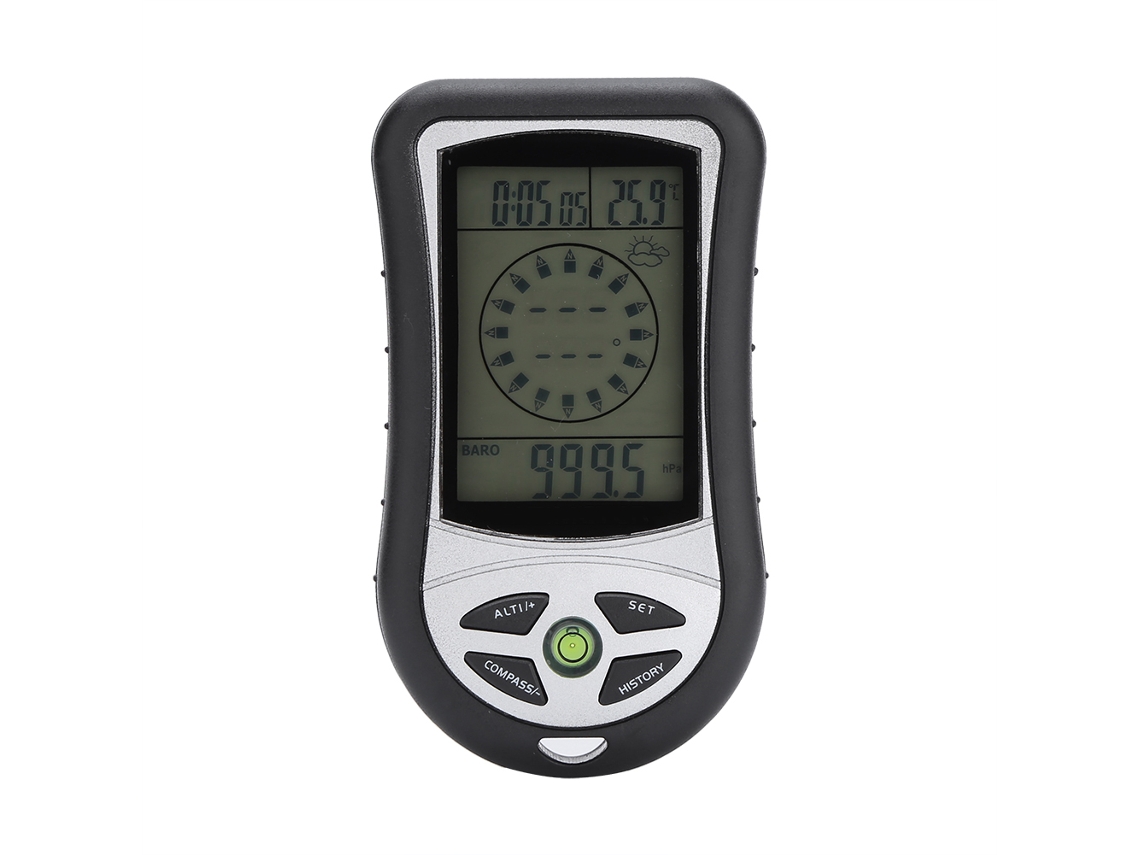 Altímetro digital para aventuras ao ar livre, com bússola, termômetro e barômetro AQUAFORGE