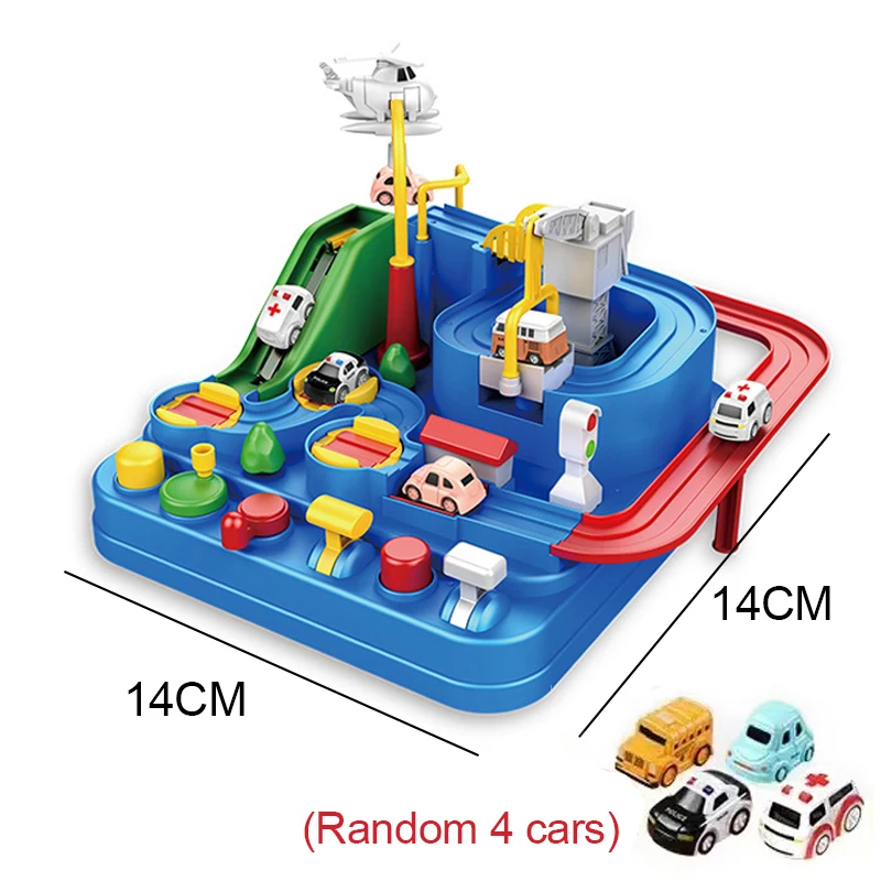 Modelo de Pista de Corrida de Carros, Brinquedo Educativo MDUG
