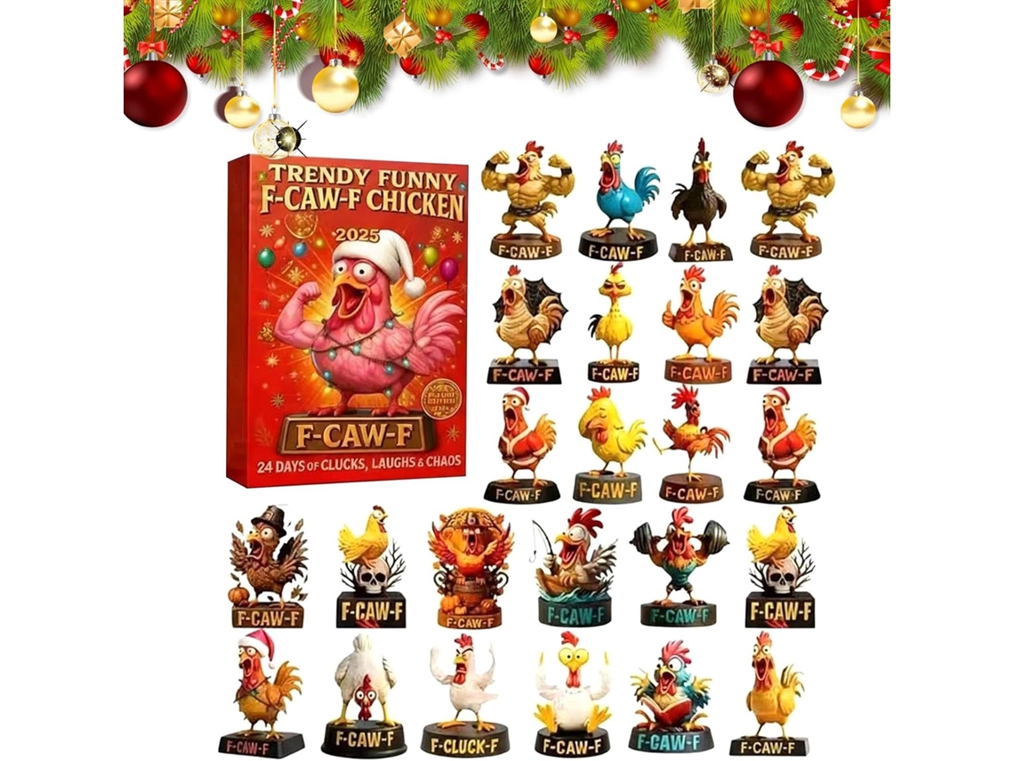 Calendário Do Advento De Natal Em Acrílico Plano 2d Para Decoração |