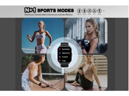 Smartwatch feminino Bestvite P95 com tela de 2,1 polegadas e 24 modos esportivos, rosa