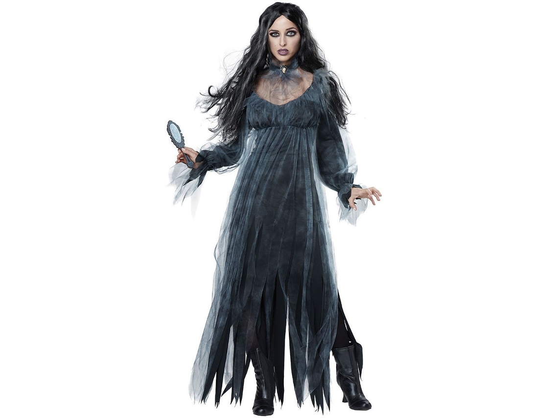Halloween Fantasma Noiva Zumbi Traje Palco Vampiro Demônio Cos Adulto Zumbi Xl
