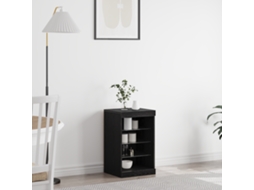Aparador de roble negro con luces LED 41x37x67 cm