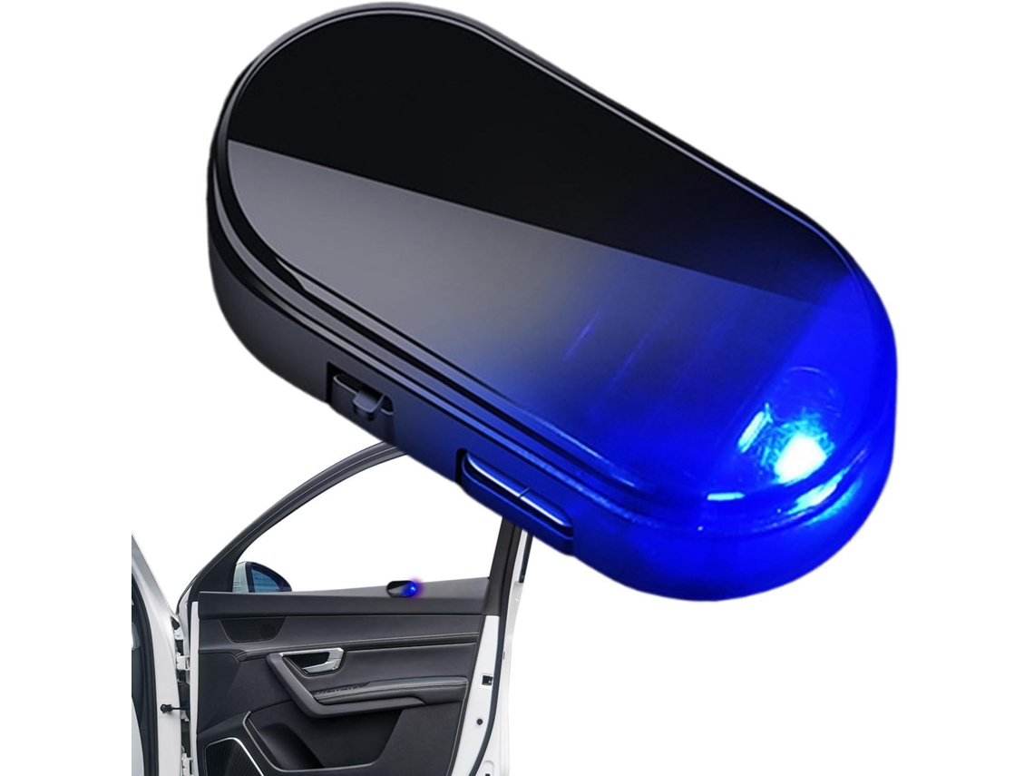 Lanterna De Alarme Para Carro Movida A Energia Solar, Antifurto – Luz De Advertência Segurança Intermitente Para Sedãs