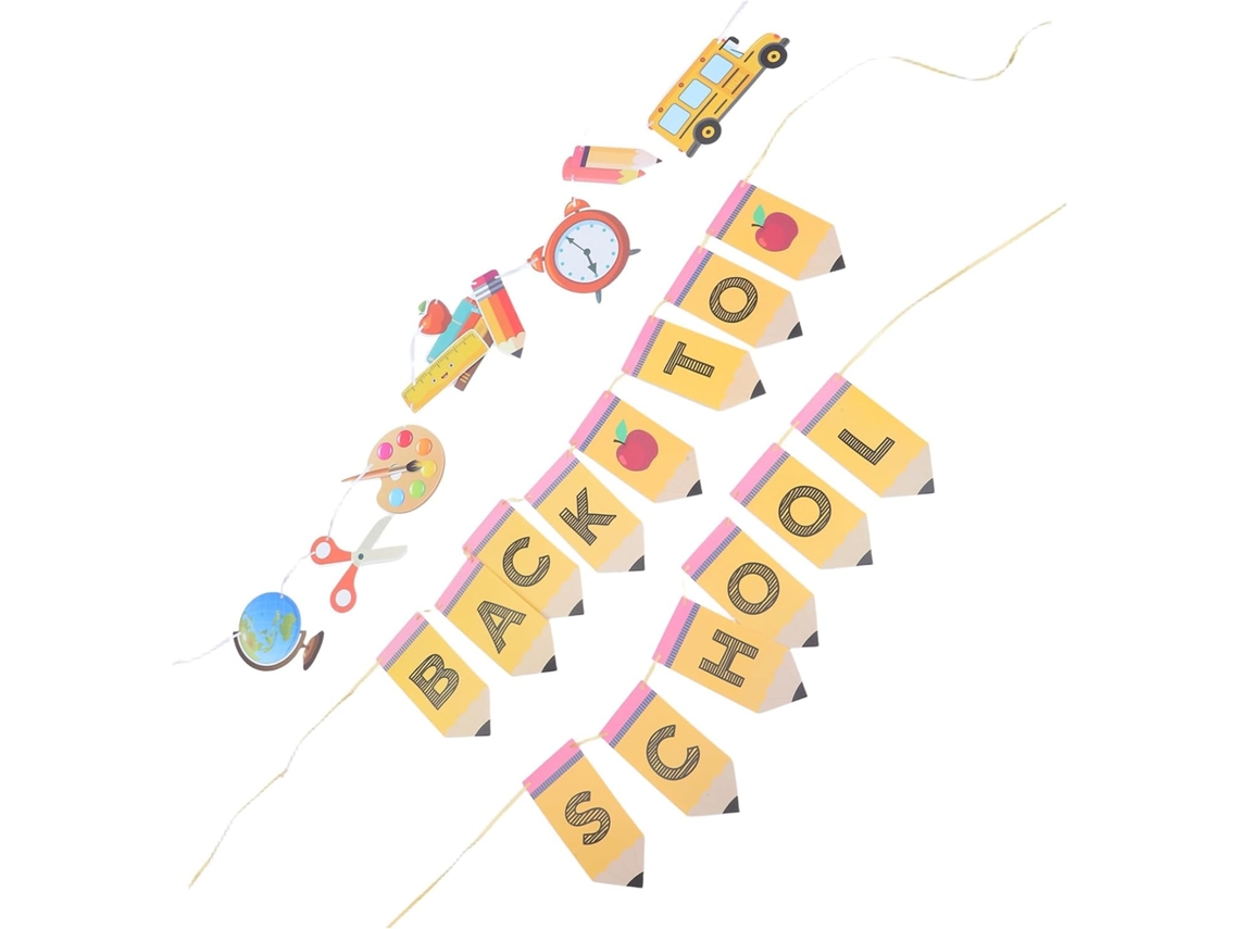 Conjunto De 2 Banners Decorativos Para Sala De Aula Com Desenho De