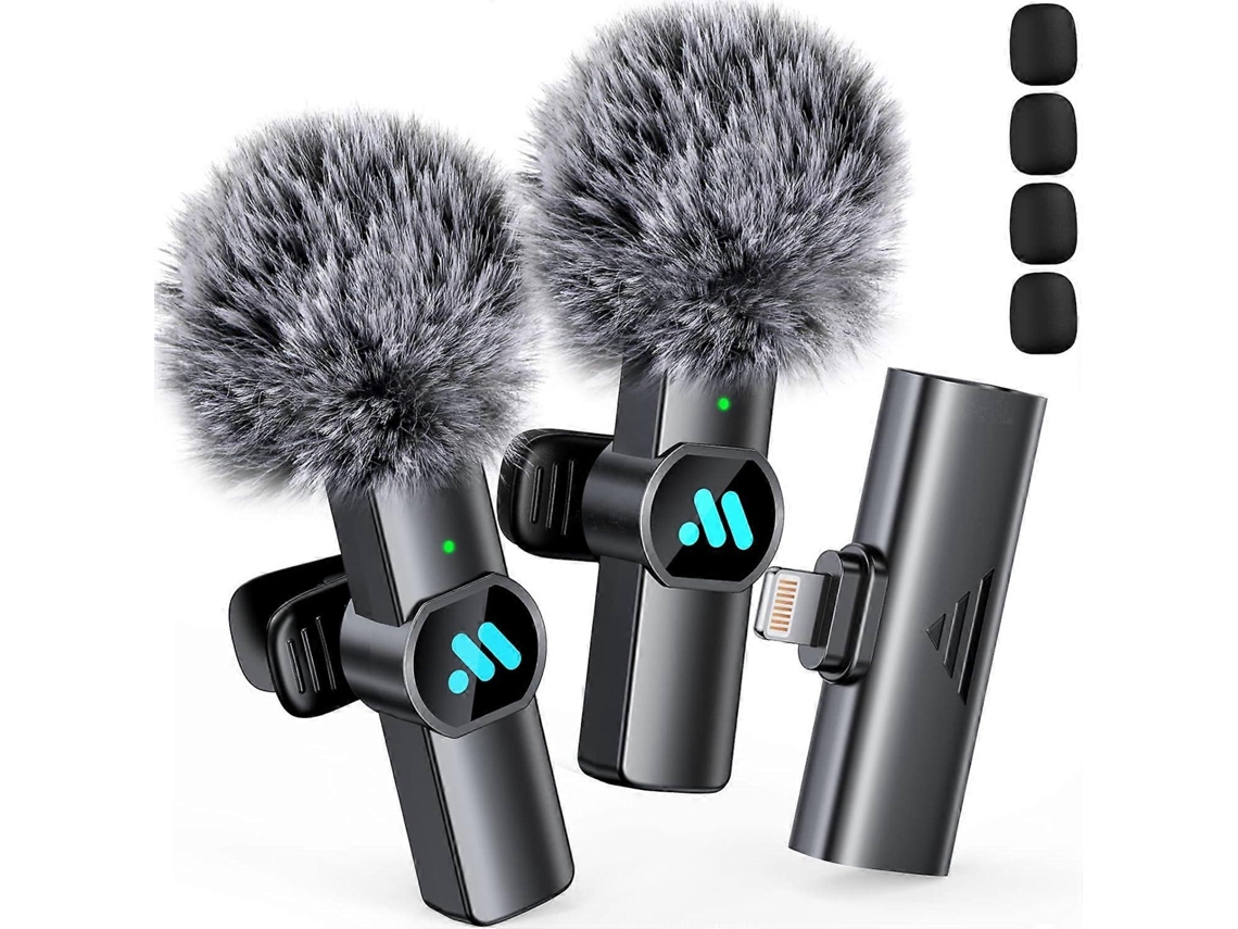 Microfones De Lapela Sem Fio Para Iphone E Ipad, Microfone Vídeo Aquaforge