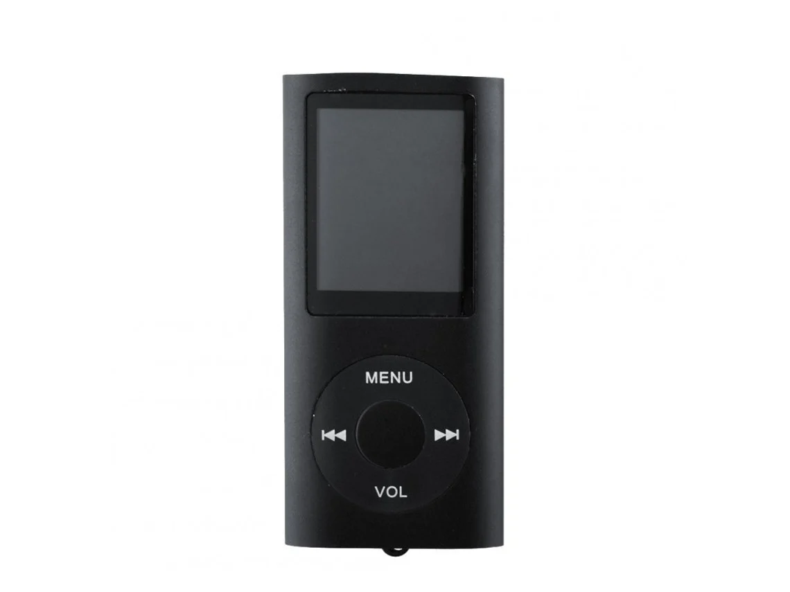 Leitor Mp3 De 1,8 Polegadas Tocando Música Gravador De Rádio Fm Integrado Ebook Player Com Cabo Usb Preto*