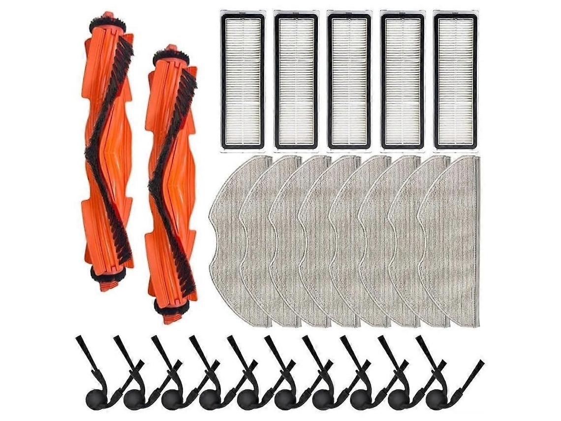 Escova Lateral Principal, Filtros Hepa, Panos De Limpeza Laváveis De Substituição Para Aspirador De Pó Xiaomi Mijia S40 / Ov81_ptg