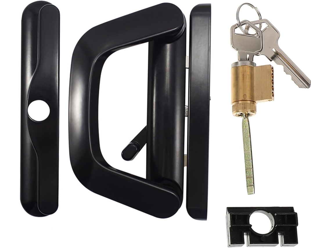 Fechadura De Porta Correr Lifkome Em Liga Zinco Com Trava Privacidade Para Janela, Trava De Porta Um Lado Com Chave