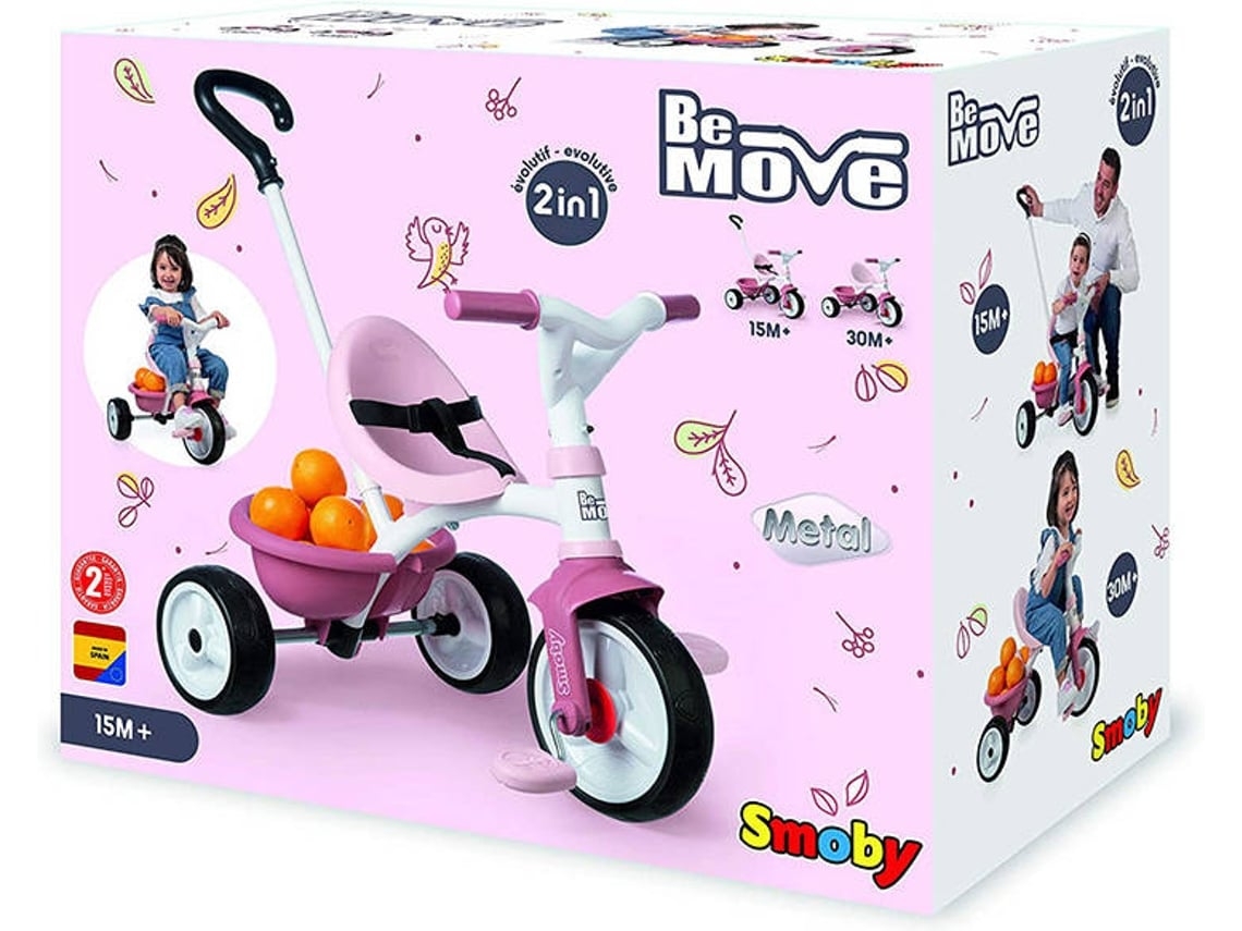 Triciclo smoby rosa outlet