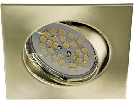 Candeeiro de Teto Embutida  Basis (Dourado - GU10 - 50 W - Alumínio)