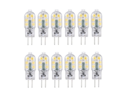Luzes Led Tomshine G4, Pacote Com 12 Unidades, Branco Quente Brilvibera