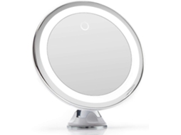 Omni espejo Magnético 10x Con Led Ajustable, Succión Fuerte, Usb/baterías, Portátil para Maquillaje Luna (blanco)