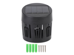 2 Pcs Luz Solar de Parede com Tema Flor À Prova D'água Lâmpada de Cerca para Jardim Escada Exterior
