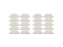 Conjunto De 20 Panos De Limpeza Para Aspirador Robô Roborock Q5 Pro/q8 Max/q8 Max+/q7/q7+/q7 Max/q7 Max+/s5/s50/s51/s55/s5 Max_ptg